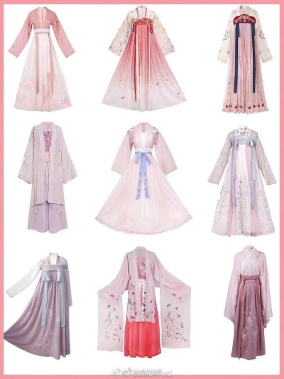 漢服繡花設計素材